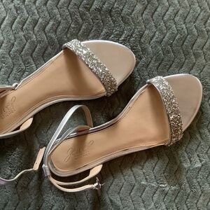 Macy’s flat shoes with silver bling